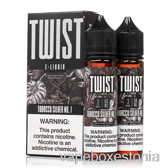 Vape Box Estonia Tubakas Hõbe Nr. 1 - Twist E-vedelik - 120ml 3mg